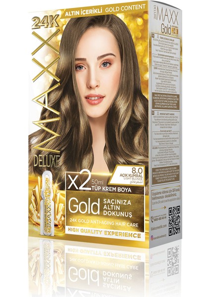 Gold Beauty Set Boya 8.0 Açık Kumral