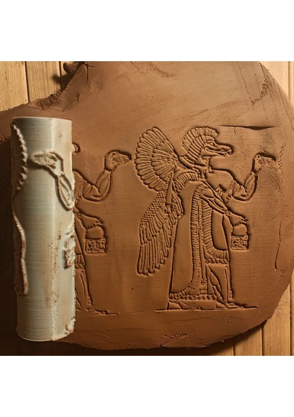 10 cm Asur Nisrok Desen Oklavası Desen Rulosu Seramik & Polimer Kil Için Uyumlu- Nisrok fiyatları