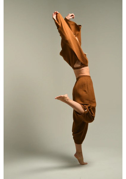 V Yakalı Kapüşonlu Bluz