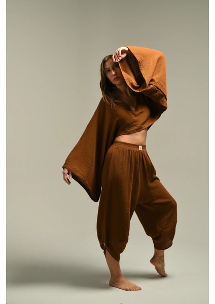 V Yakalı Kapüşonlu Bluz modelleri