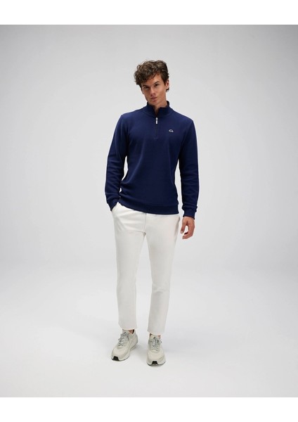 EM603-NV Erkek Yarım Fermuarlı Lacivert Sweat modelleri