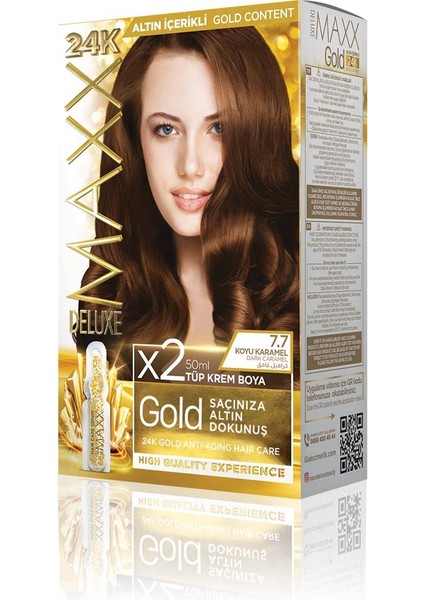 Gold Beauty Set Boya 7.7 Koyu Karamel