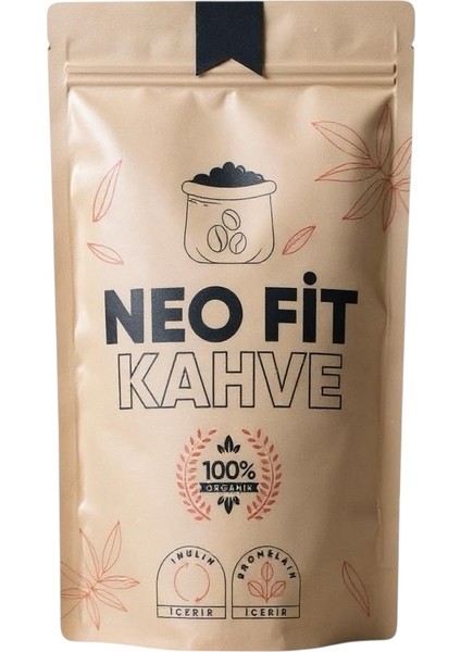 Inulin ve Bromelian 100 g Organik Dengeli Lezzetli Kahve Türkiye Menşeli