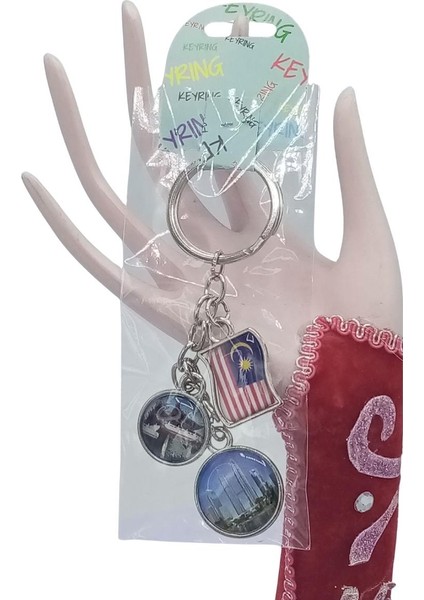 Malezya Üçlü Epoksi Metal Çift Taraflı Damla Anahtarlık Malaysia fiyatları