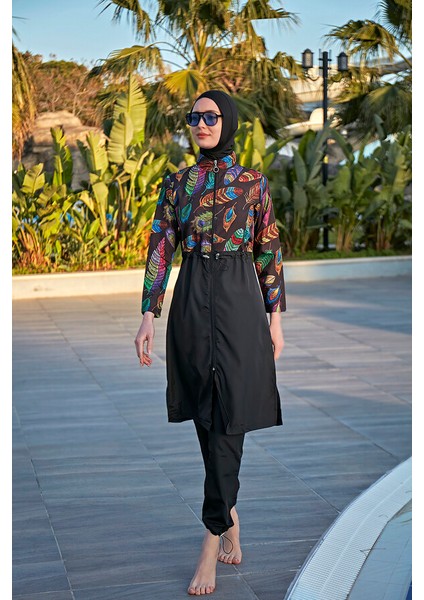 Remsa Paraşüt Tam Kapalı Tesettür Mayo Tüy Yaprak 2113 Funda fiyatları