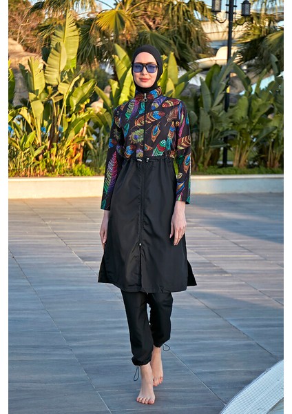 Remsa Paraşüt Tam Kapalı Tesettür Mayo Tüy Yaprak 2113 Funda fırsatları