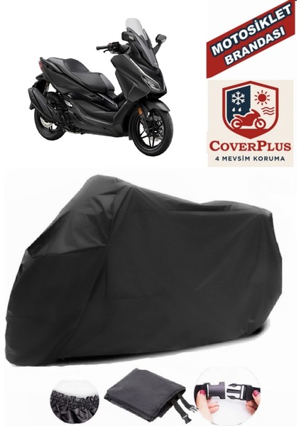 Honda NSS250 (Forza 250) Branda Siyah Motosiket Brandası Motor Örtüsü Çadır Su Geçirmez Motosiklet Kılıfı Motor Brandası,lastikli,taşıma Torbalı
