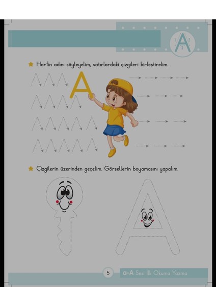 Okullu Çocuk 1.sınıf Okuma Yazma Seti modelleri