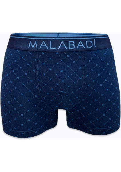 Erkek Lacivert Desenli 3 Lü Premium Collection Modal Boxer 3M252 modelleri