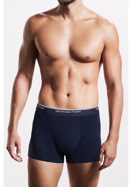 Lacivert Beyaz Lacivert Üçlü Boxer Seti