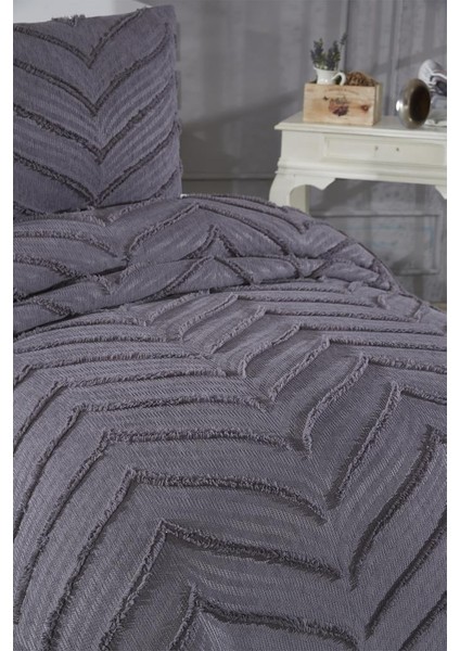 Sementina 2 Parça Tek Kişilik Pike Takımı Antrasit modelleri