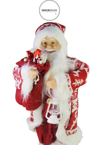 Kazaklı Noel Baba Kırmızı Beyaz 45 cm fiyatları