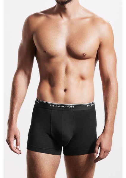 Siyah Beyaz Siyah Üçlü Boxer Seti