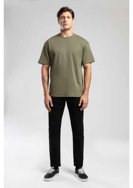 Meriso Erkek O Yaka T-Shirt Yeşil