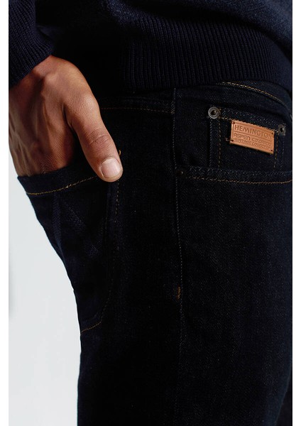 Kaşmir Karışım Kışlık Lacivert Denim Pantolon fırsatları