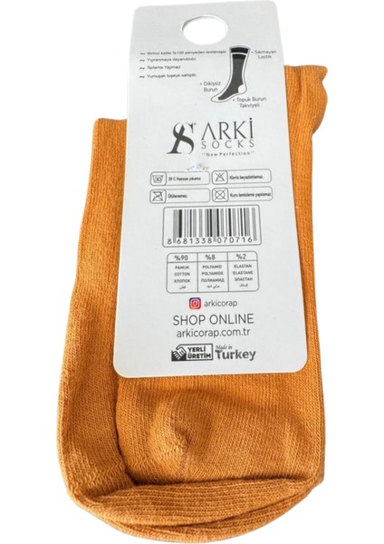 Arki Socks Unisex Kısa Çorap – Nefes Alabilen, Yumuşak Dokulu, Günlük Kullanıma Uygun modelleri