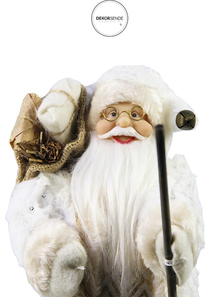 Baklava Desenli Noel Baba Beyaz Altın 30 cm fiyatları