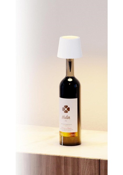 Beyaz Renk Pilli Şişe Lambasıx2 – Kablosuz Dokunmatik LED Masa Lambası, USB Şarjlı, IP44 Su Geçirmez modelleri