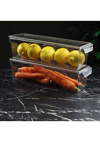 Kapaklı Buzdolabı Düzenleyici Kırılmaz Çizilmez M Beden fırsatları