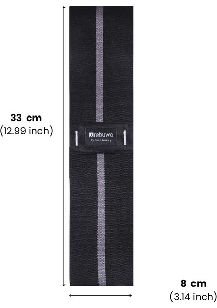 Extra Heavy Squat Direnç Bandı 33X8 cm Kaymaz Fitness Egzersiz Lastiği – Siyah & Koyu Gri fiyatları