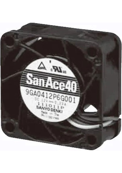 San Ace 40X40X20MM 12V 0,18A 2 Kablo Fan 109P0412P605