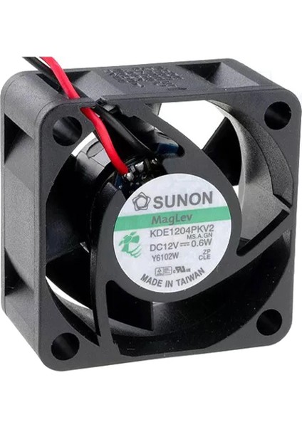 Sunon 40X40X20MM 12V 0,6W 2 Kablo Fan KDE1204PKV2