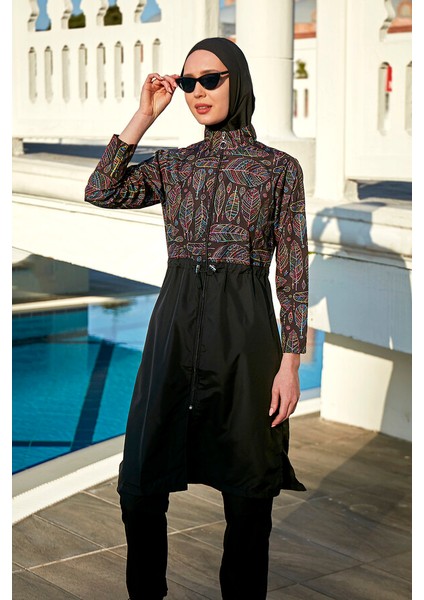 Remsa Paraşüt Tam Kapalı Tesettür Mayo Yaprak Tema 2115 Hülya fırsatları