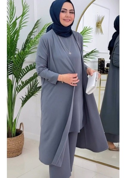 Kadın Tesettür 3'lü Takım, Içlik Tunik & Pantolon & Abaya modelleri