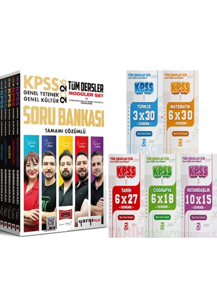 2026 Kpss Tüm Dersler Modüler Set Soru Bankası + 5 Ders 31 Deneme