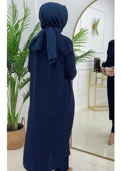 Kadın Tesettür 3'lü Takım, Içlik Tunik & Pantolon & Abaya fırsatları