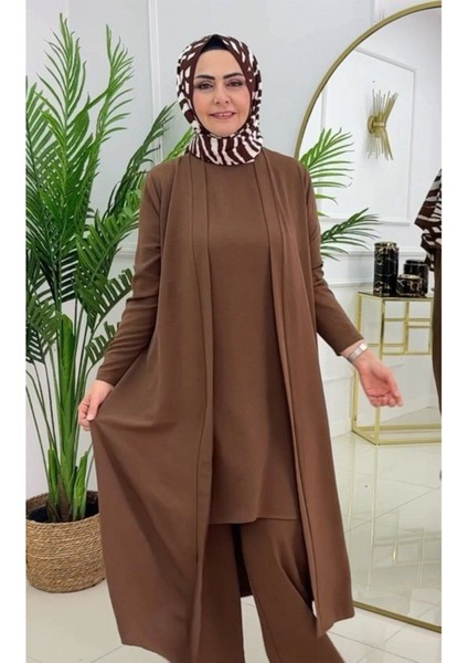 Kadın Tesettür 3'lü Takım, Içlik Tunik & Pantolon & Abaya fiyatları