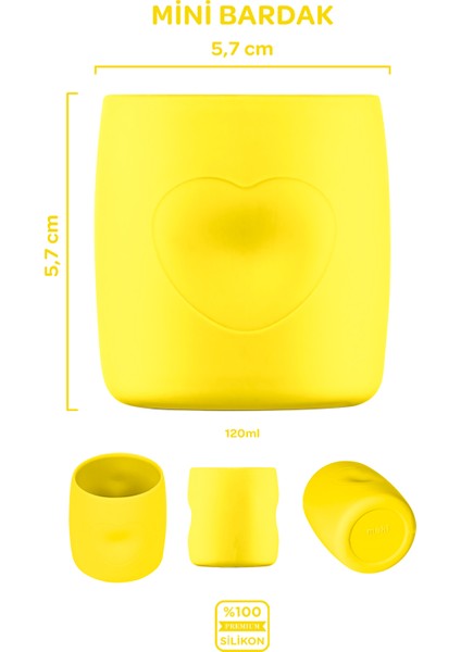 Silikon 10'lu Set Sunrise Sarı / Mama Önlüğü, Mama Tabağı, Bandırma Kaşığı, Bambu Saplı Kaşık ve Çatal, Mini Bardak, Muffin Kalıbı, Çikolata-Buz Kalıbı, Yıldız Diş Kaşıyıcı, Kuki Diş Kaşıyıcı fırsatları