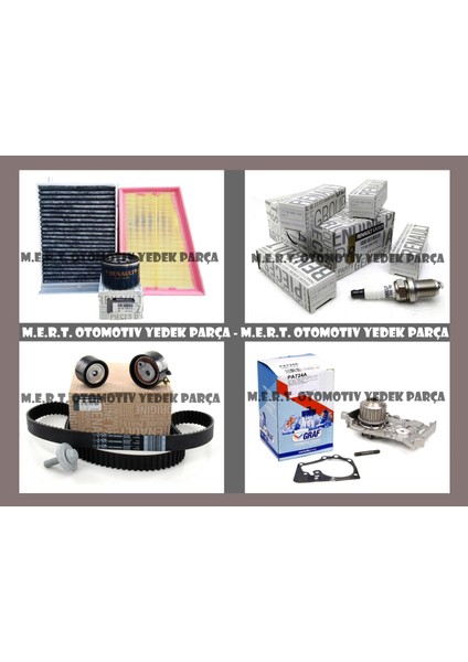 Megane 2 1.6 16V Komple Bakım Seti Triger Devirdaim Buji Filtre