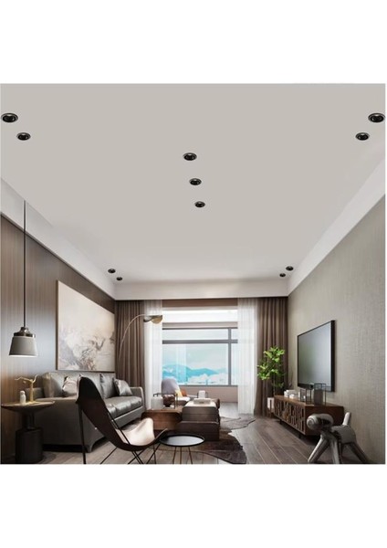 3W Siyah Kasa Slim LED Panel Günışığı - 4000K 2 Adet Gömme Spot Lamba modelleri