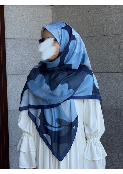 Pamuklu Vera Desen Eşarp-Lacivert fiyatları