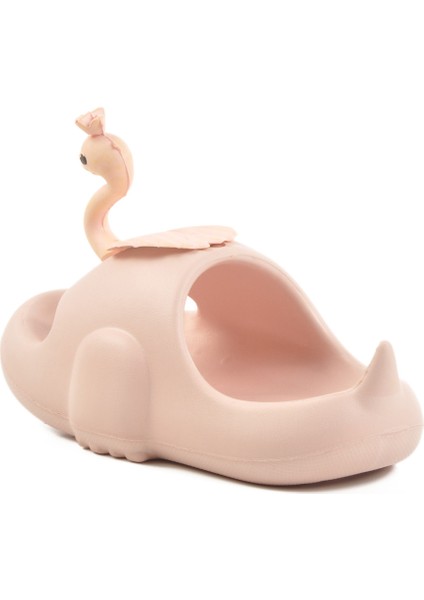 Pudra Suni Deri Çocuk Terlik Kuğu P-F fırsatları