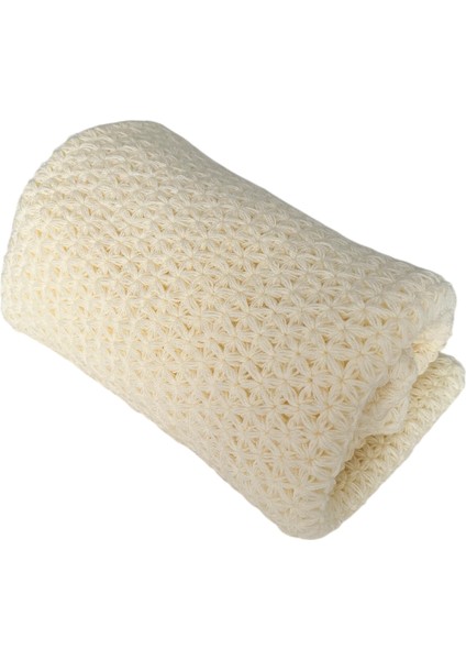 El Örgüsü Yıldız Modelli 100X100 cm %100 Akrilik Bebek Battaniyesi fiyatları