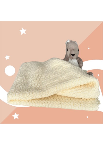 El Örgüsü Yıldız Modelli 100X100 cm %100 Akrilik Bebek Battaniyesi indirimleri