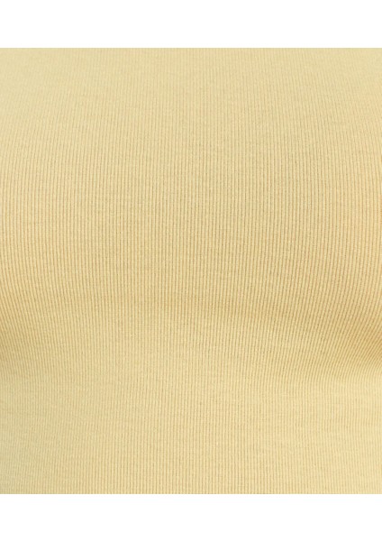 Kadın Bisiklet Yaka Ay Kol Viskon Crop indirimleri