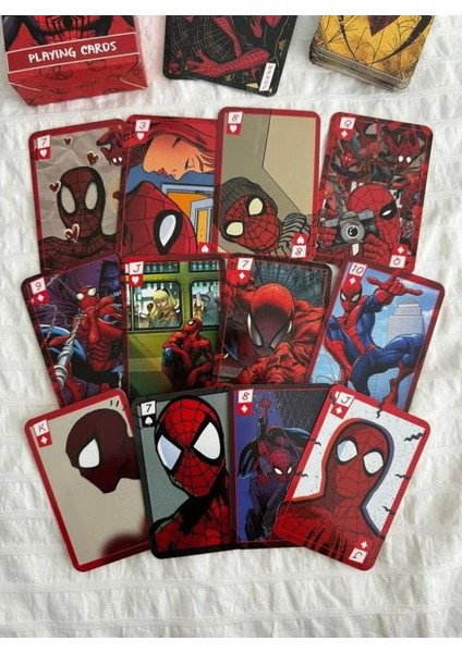 Iskambil Kağıdı Oyun Poker Kartı 54 Adet Örümcek Adam