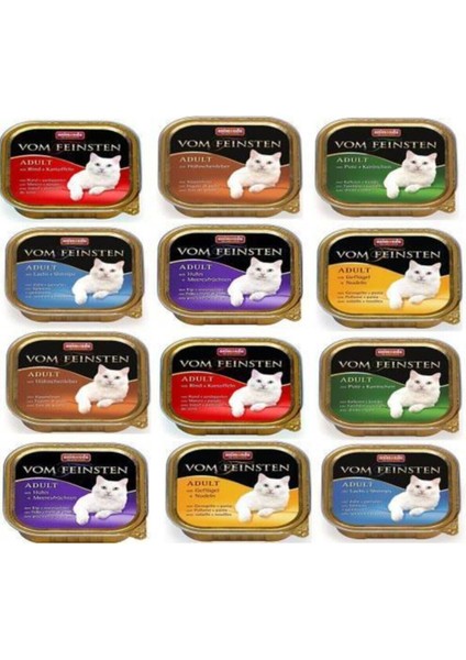 Wom Feınsten Kedi Konservesi 100 gr 12 Adet Karışık