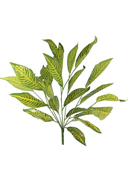 Yapay Calethea Demet Sarı Yeşil 55 cm