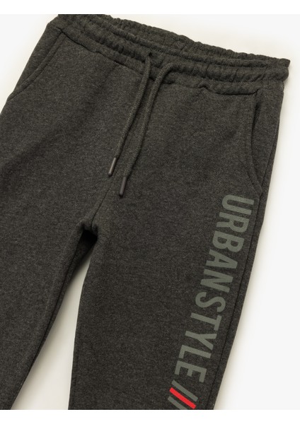 Şardonlu Cep Detaylı Baskılı Jogger Eşofman Altı modelleri