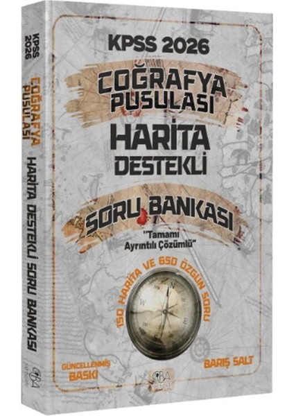 2026 KPSS Coğrafya Pusulası Harita Destekli Soru Bankası