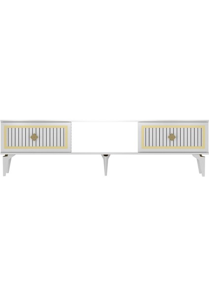 Nill Tv Sehpası (Alt Modül) Beyaz-Altın modelleri