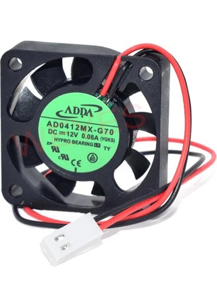 Adda 40X40X20MM 12V 0,08A 2 Kablo Fan