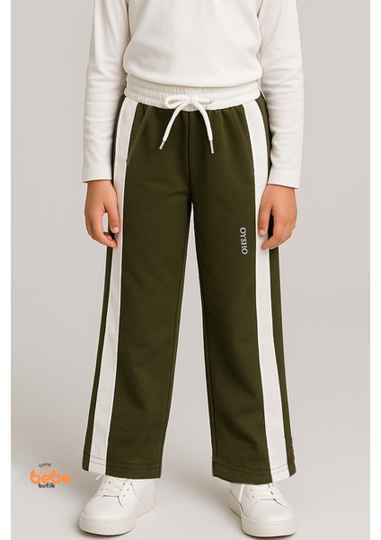 Kız Çocuk Cepli Eşofman Pantolon Yan Şeritli,lastikli Bel,rahat Spor ve Günlük Pantolon Eşofman Altı modelleri