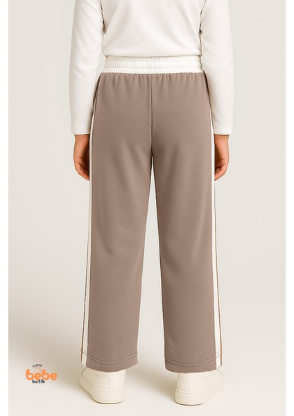 Kız Çocuk Cepli Eşofman Pantolon Yan Şeritli,lastikli Bel,rahat Spor ve Günlük Pantolon Eşofman Altı fiyatları