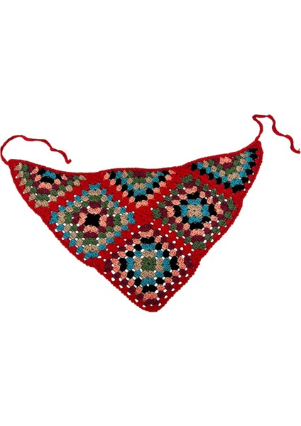 El Örgüsü Kroşe Saç Bandı Sarı Yaz