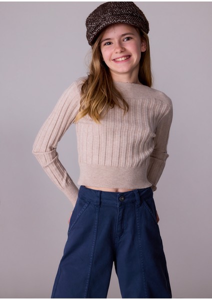 Kız Çocuk Ribanalı Kazak 7313 modelleri